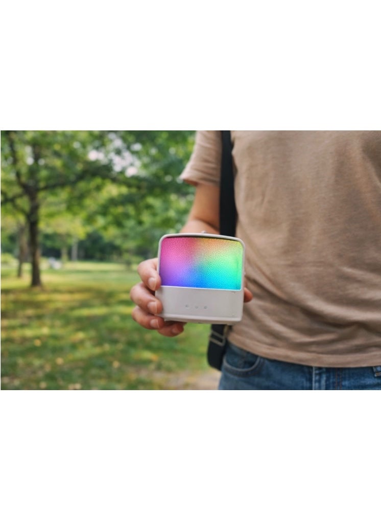 Music Hi Wireless Lightshow Speaker with Microphone, RGB LED Color Changing Lights, Portable Bluetooth Speaker, 180 Minutes Playtime, Rechargeable Party Speaker – Pink - Image 5